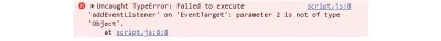 Uncaught TypeError