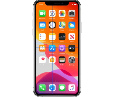 Point scanning on an iPhone to select the App Store