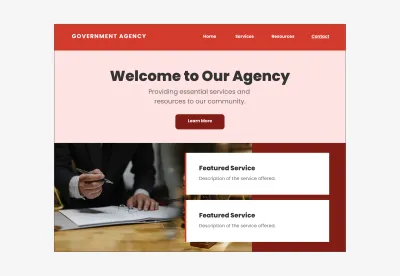 Example of how a local government agency website was redesigned to become more accessible