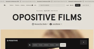 Awwwards homepage