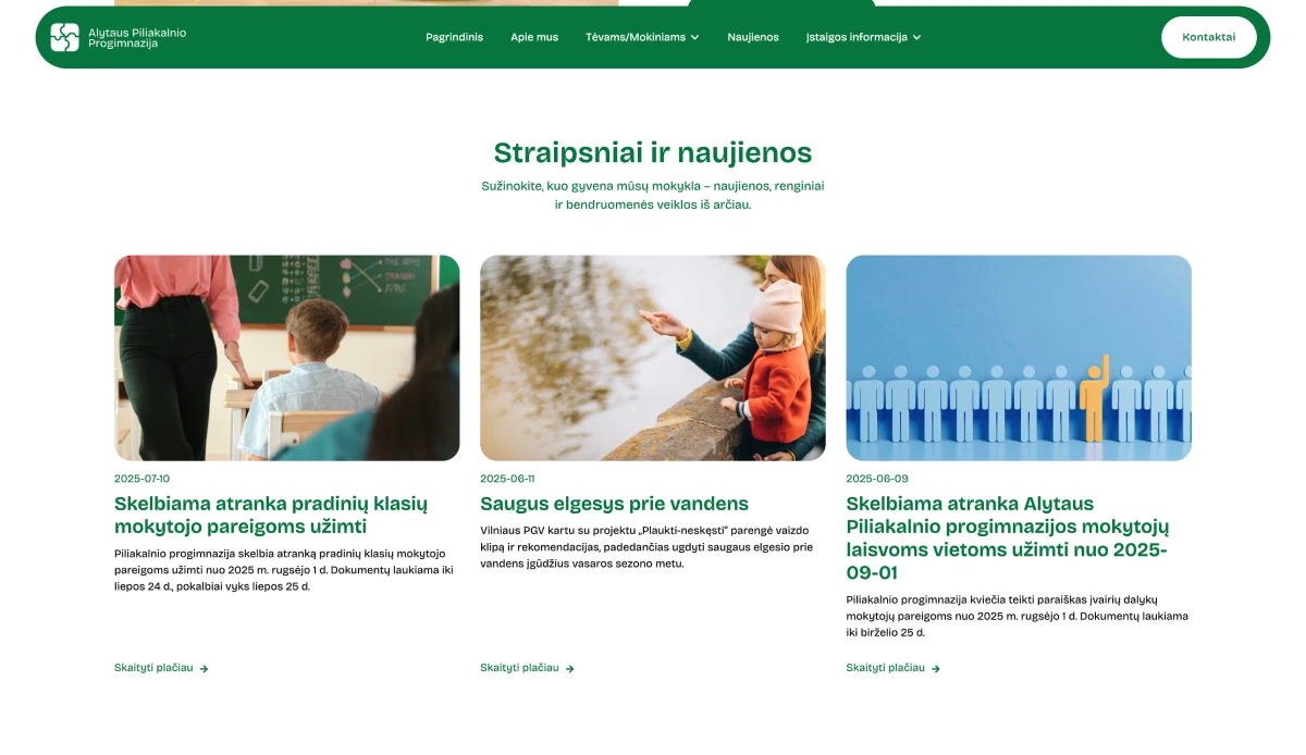 „Piliakalnio Progimnazija“ – Modernus stilius su aiškia vizualine kalba. (2/10)